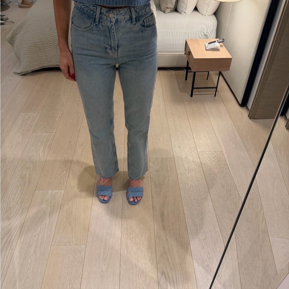 Zara high rise blue Women's Jeans size eur34/ USA2 like new